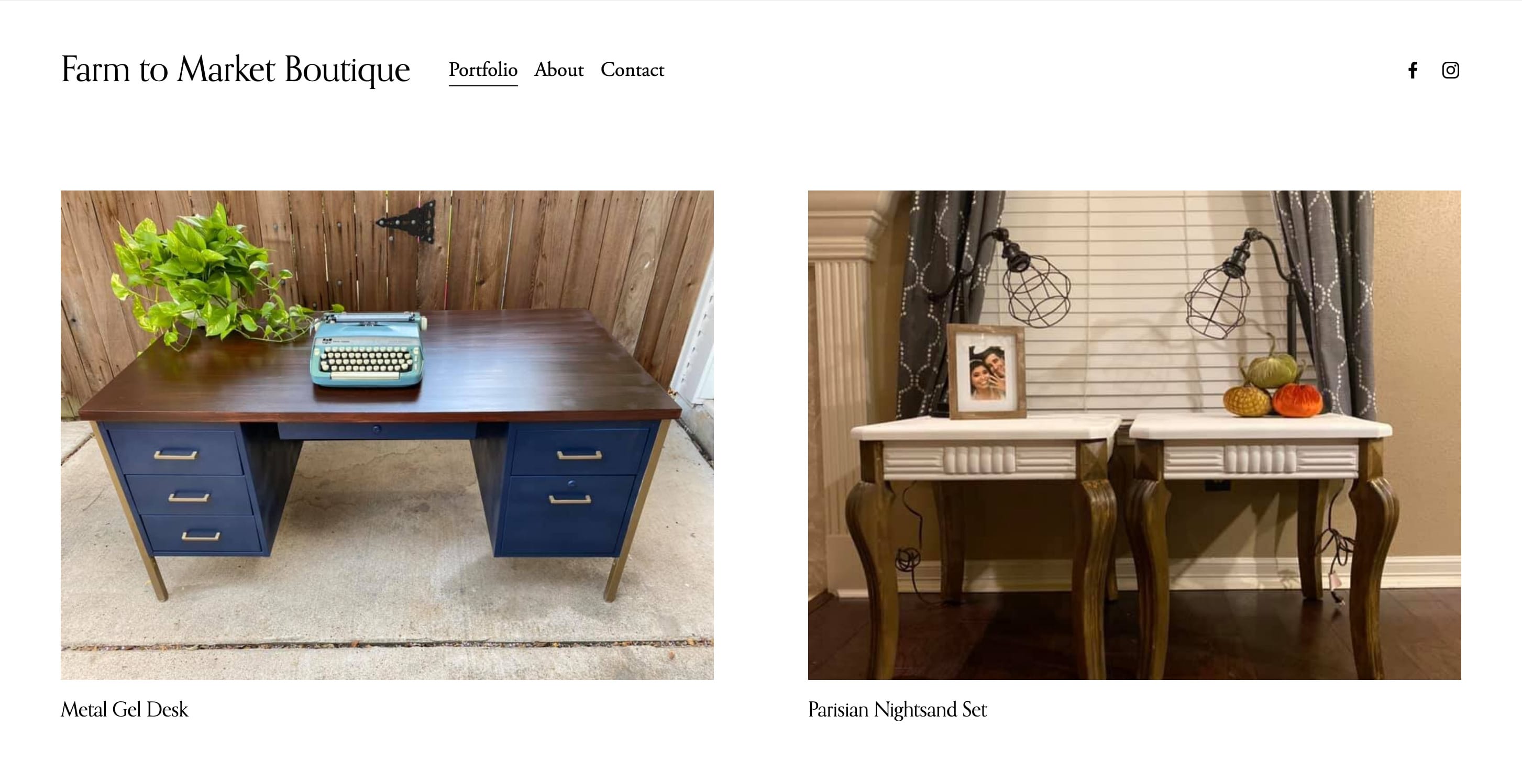 Farm to Market Boutique - Portfolio